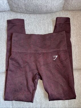 NWOT Gymshark Adapt Fleck X Whitney Leggings - Cherry Purple/Rich Maroon